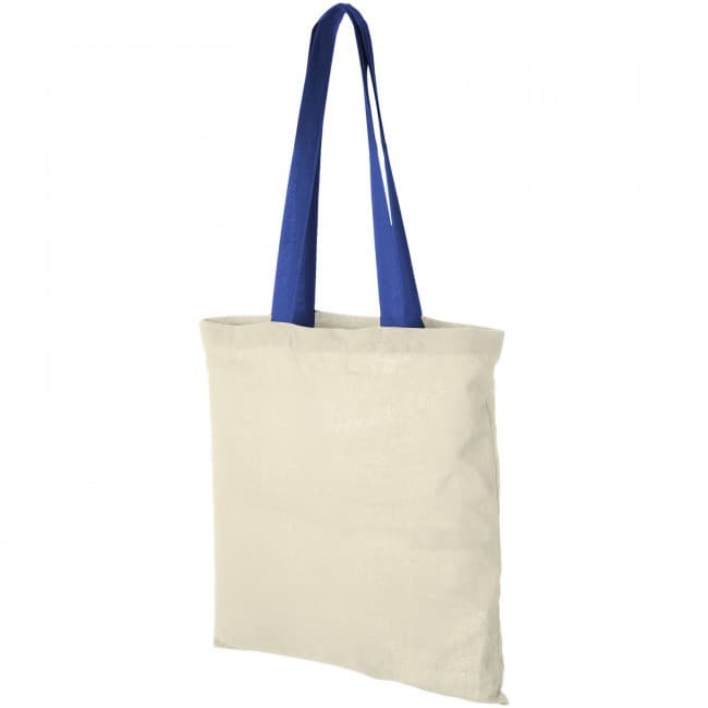 Custom Printed Nevada 100 g/m² cotton tote bag with coloured handles - Image 7