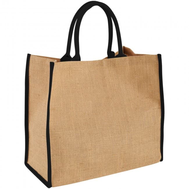 Custom Printed Harry large tote bag made from jute - Image 3