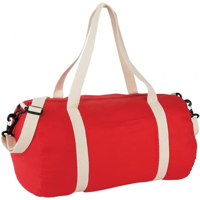 Custom Printed Cochichuate cotton barrel duffel bag - Image 2