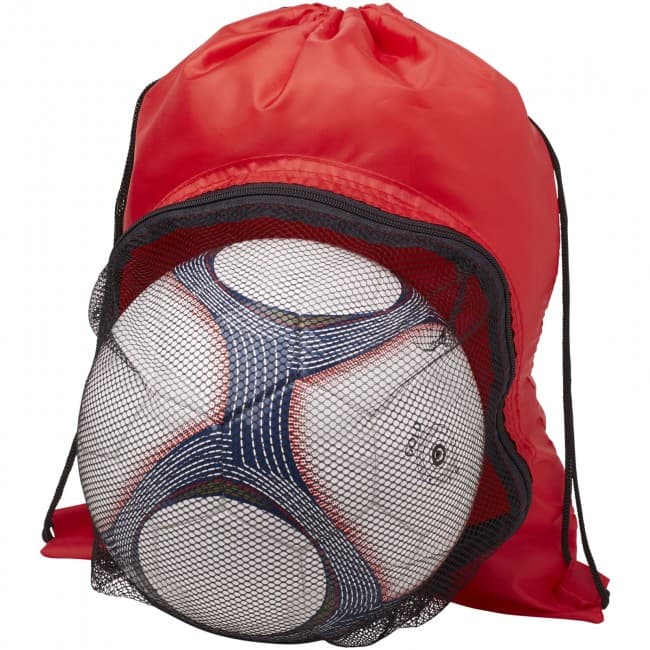 Custom Printed Goal football drawstring backpack - Image 2