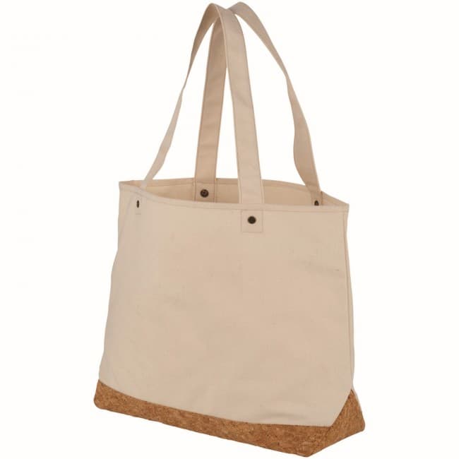 Custom Printed Napa 406 g/m² cotton and cork tote bag - Image 2