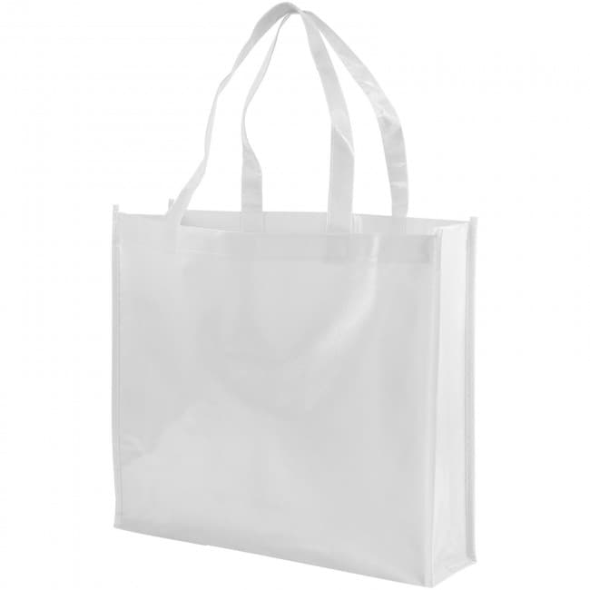 Custom Printed Shiny laminated non-woven shopping tote bag - Image 8