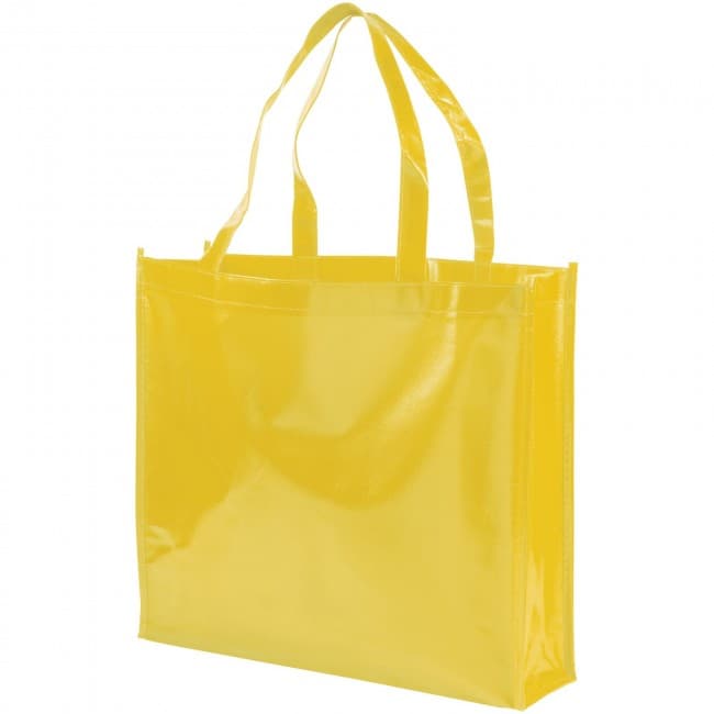 Custom Printed Shiny laminated non-woven shopping tote bag - Image 1