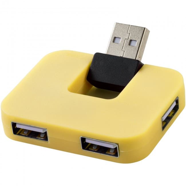 Custom Printed Gaia 4-port USB hub - Image 1