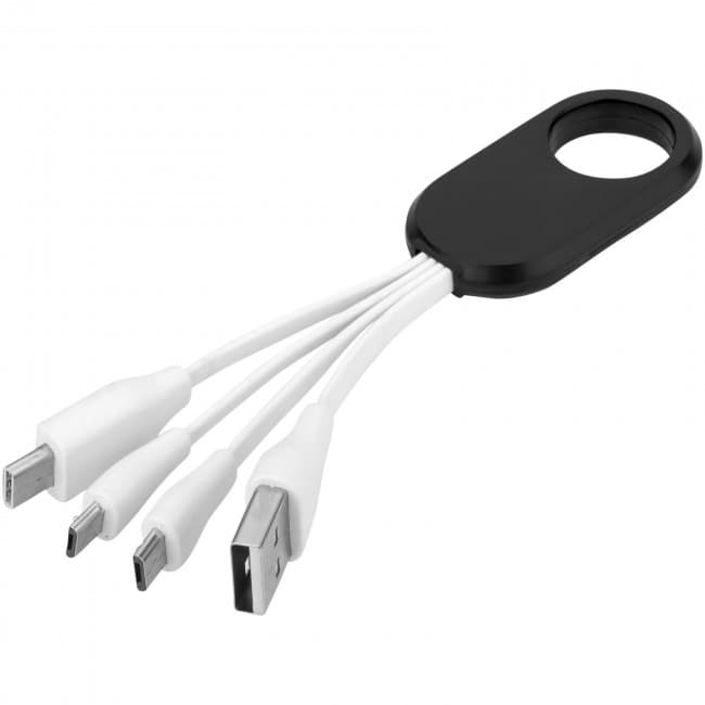 Custom Printed Troup 4-in-1 charging cable with type-C tip - Image 4