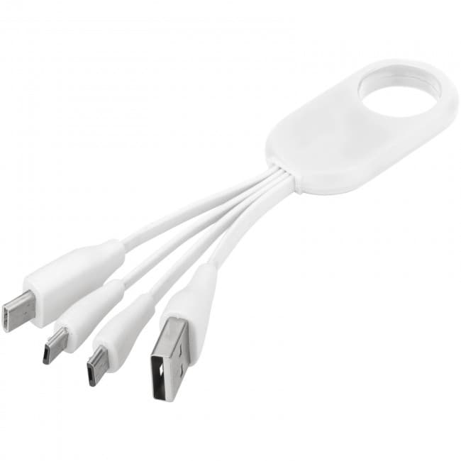 Custom Printed Troup 4-in-1 charging cable with type-C tip - Image 3