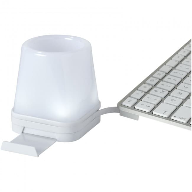 Custom Printed Shine 4-in-1 USB desk hub - Image 1