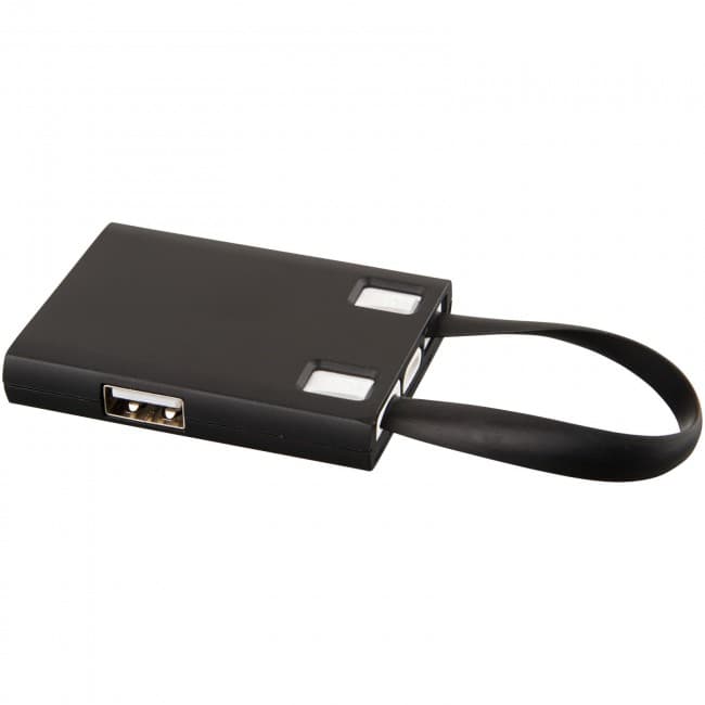 Custom Printed Revere 3-port USB hub with 3-in-1 cable - Image 4