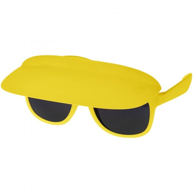 Custom Printed Miami sunglasses with visor - Image 1