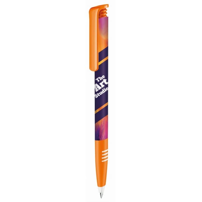 Custom Printed senator Super Hit Polished plastic ball pen with soft grip and Xtreme Branding