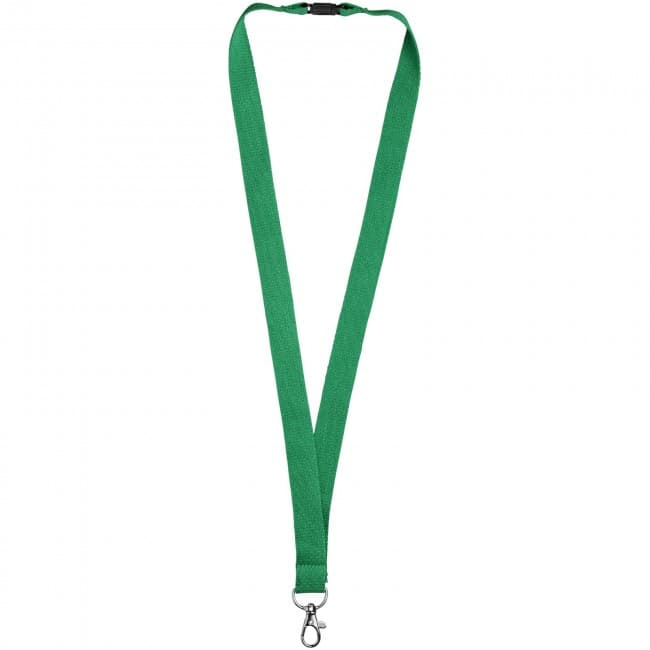 Custom Printed Dylan cotton lanyard with safety clip - Image 1