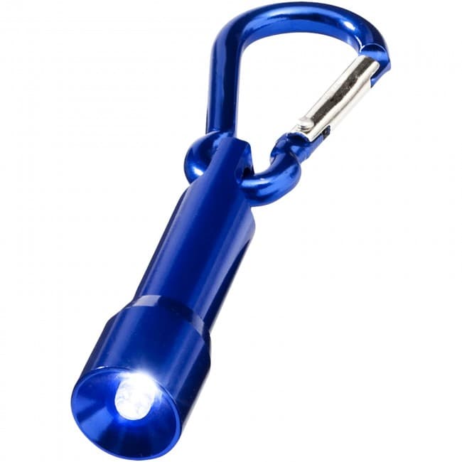 Custom Printed Lyra LED keychain light with carabiner - Image 1