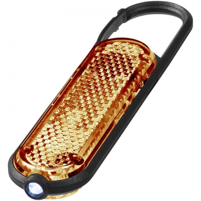 Custom Printed Ceres LED reflector light with carabiner - Image 1