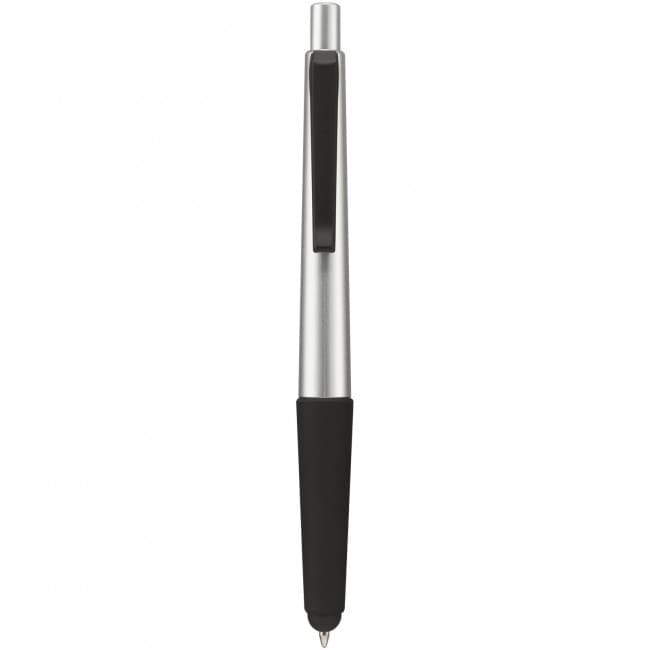 Custom Printed Gummy stylus ballpoint pen with soft-touch grip - Image 3