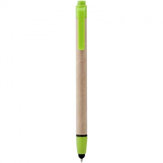 Custom Printed Planet recycled stylus ballpoint pen - Image 1