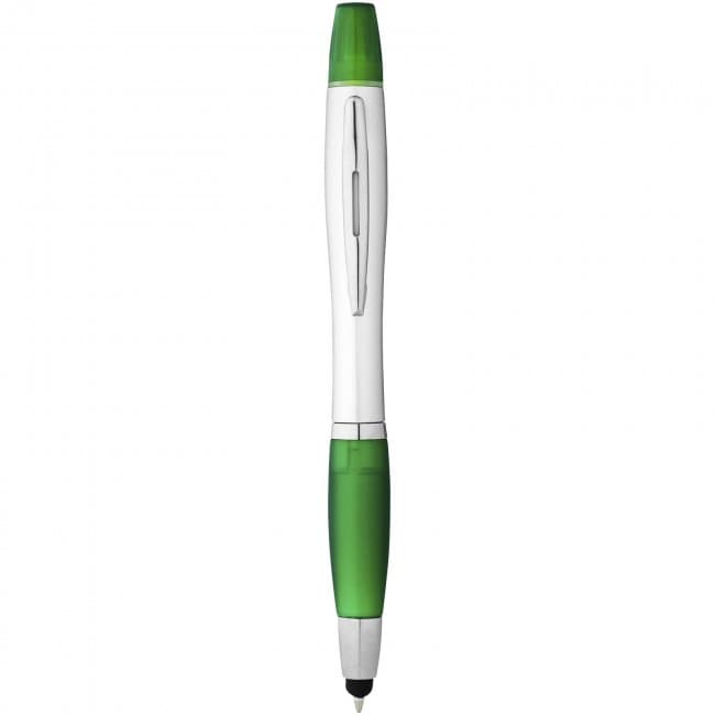 Custom Printed Nash dual stylus ballpoint pen and highlighter - Image 1