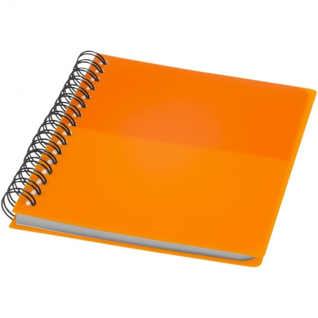 Custom Printed Colour-block A6 spiral notebook - Image 1