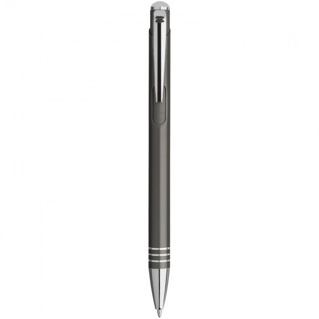 Custom Printed Izmir ballpoint pen with knurled pusher - Image 5