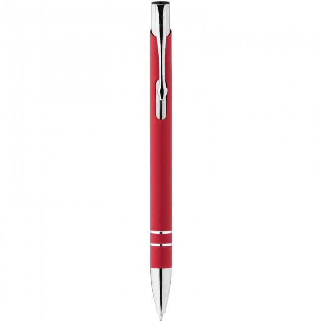 Custom Printed Corky ballpoint pen with rubber-coated exterior - Image 6