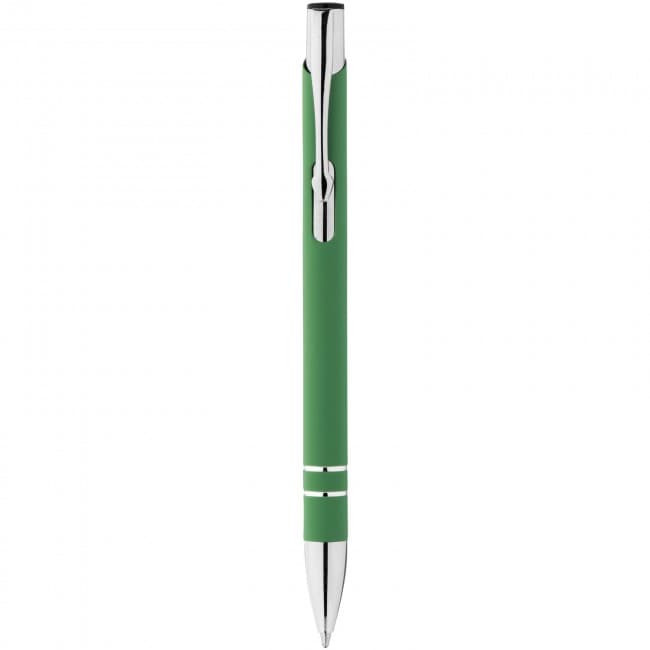 Custom Printed Corky ballpoint pen with rubber-coated exterior - Image 2