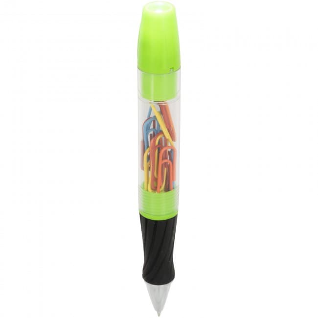 Custom Printed King pen with paper clip - BK - Image 1