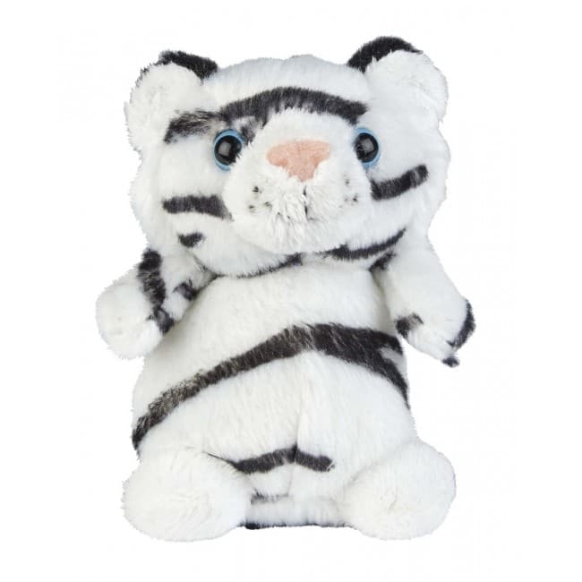 Custom Printed 12cm White Tiger Plush