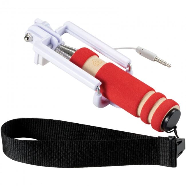 Custom Printed Snaps mini selfie stick with wrist strap - Image 2