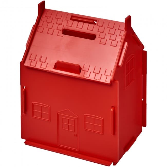 Custom Printed Uri house-shaped plastic money container - Image 2