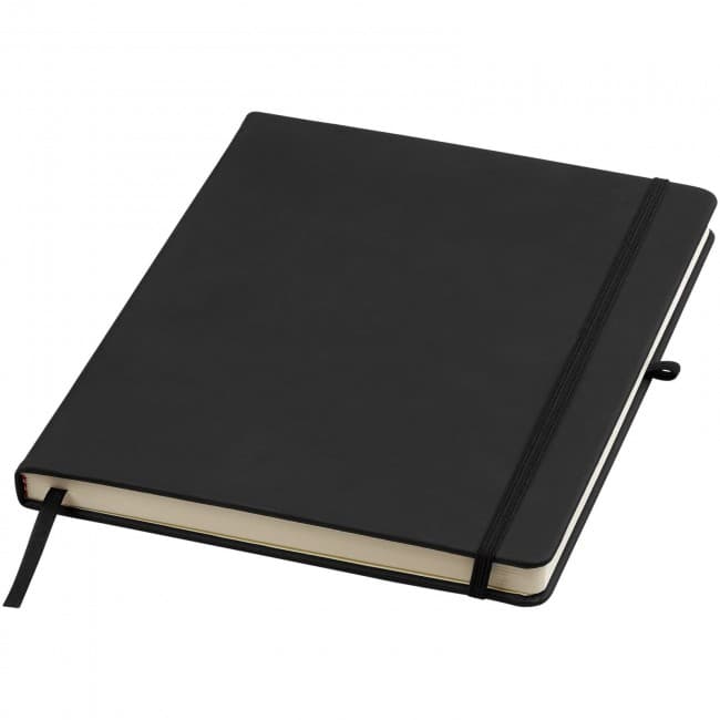 Custom Printed Noir large notebook with lined pages - Image 3