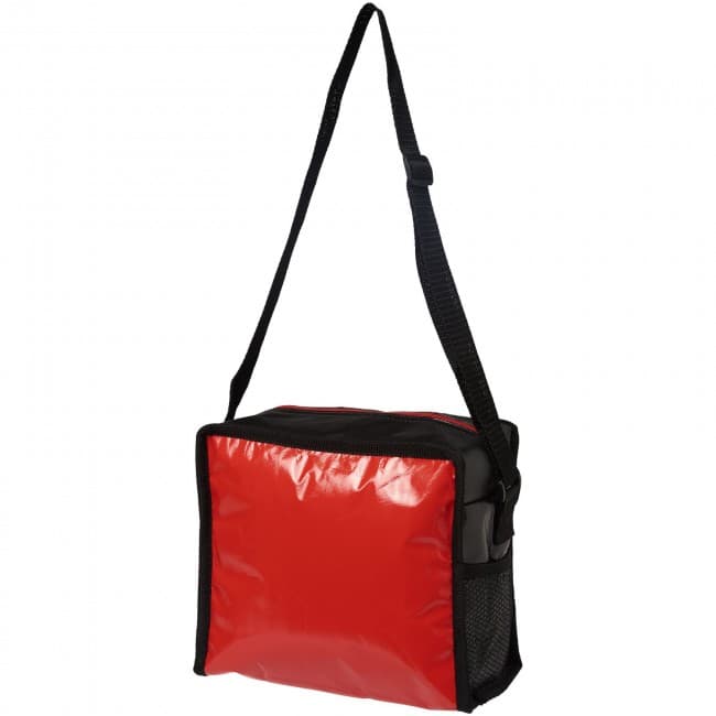 Custom Printed Cool Cube lunch cooler bag with shoulder strap - Image 1