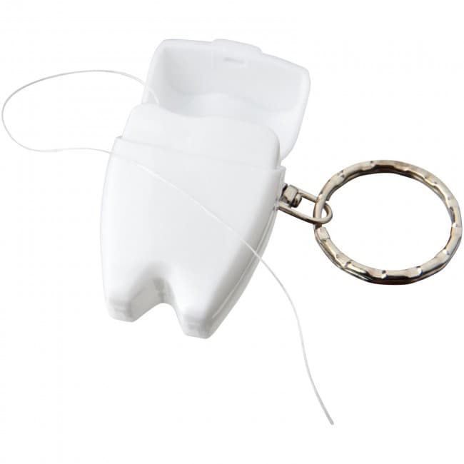 Branded Demi dental floss keychain