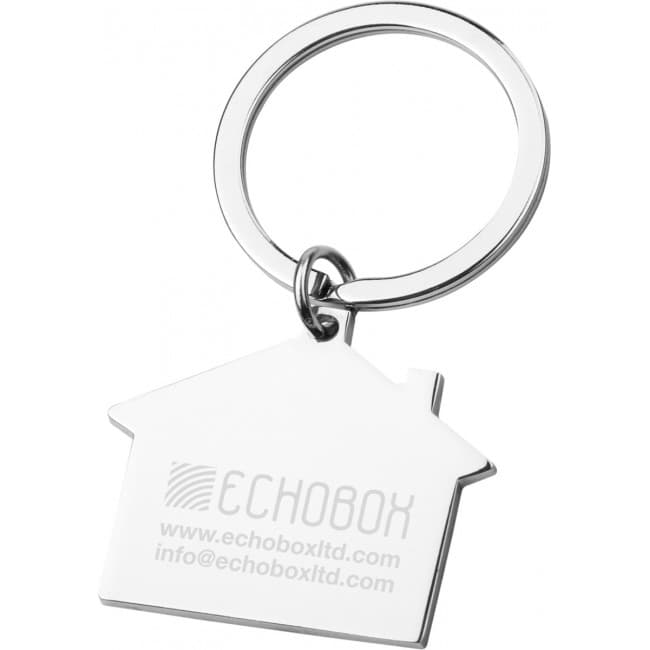 Custom Printed House Metal Keyring