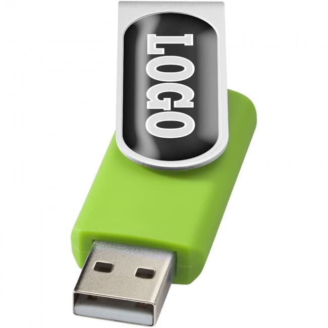 Custom Printed Rotate-doming 2GB USB flash drive - Image 1