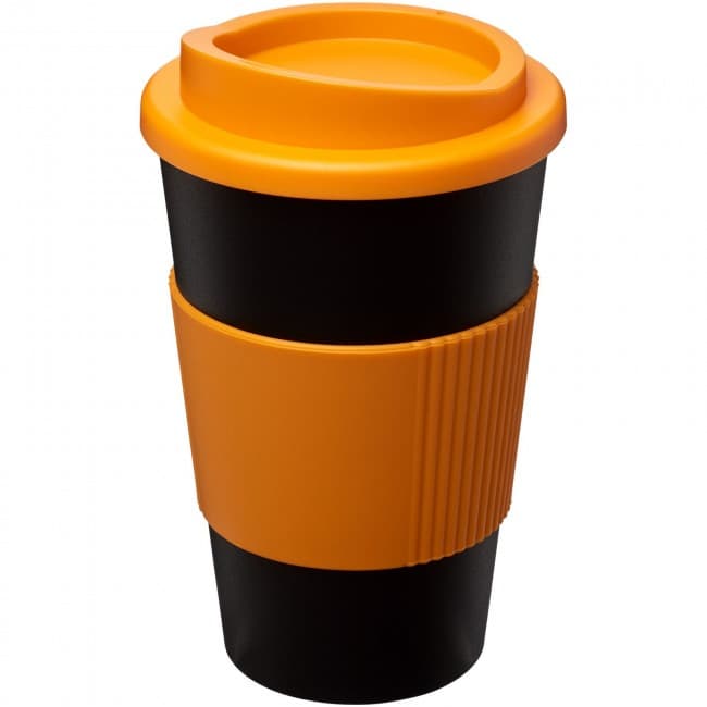 Custom Printed Americano Insulated Tumbler With Grip 350ml - Image 6