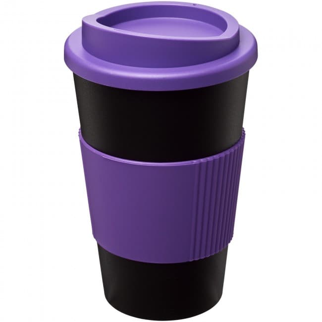 Custom Printed Americano Insulated Tumbler With Grip 350ml - Image 7