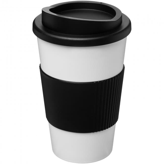 Custom Printed Americano Insulated Tumbler With Grip 350ml - Image 9