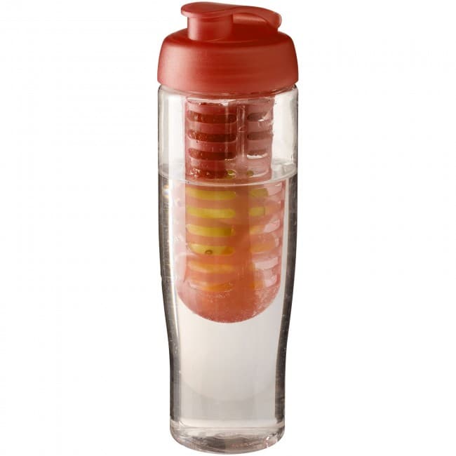 Custom Printed H2O Tempo® 700 ml flip lid sport bottle & infuser - Image 3