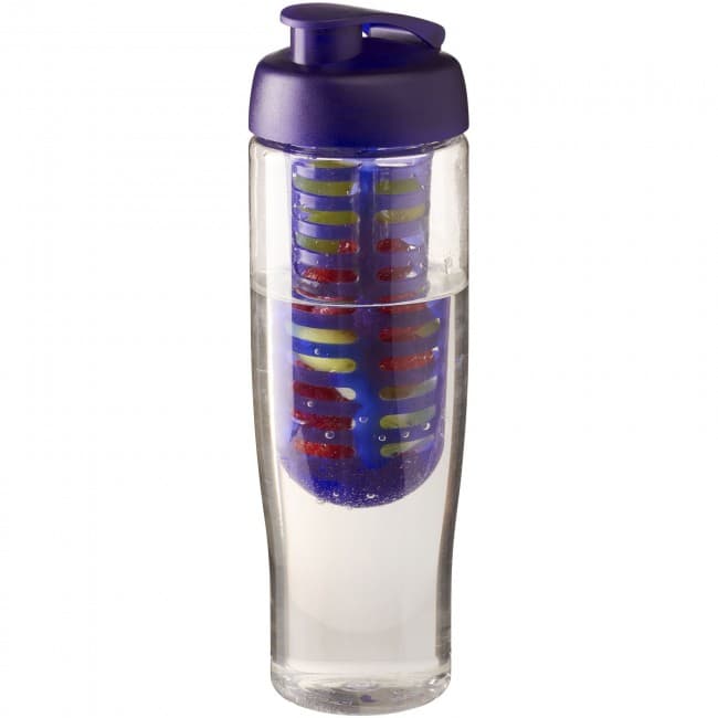 Custom Printed H2O Tempo® 700 ml flip lid sport bottle & infuser - Image 1