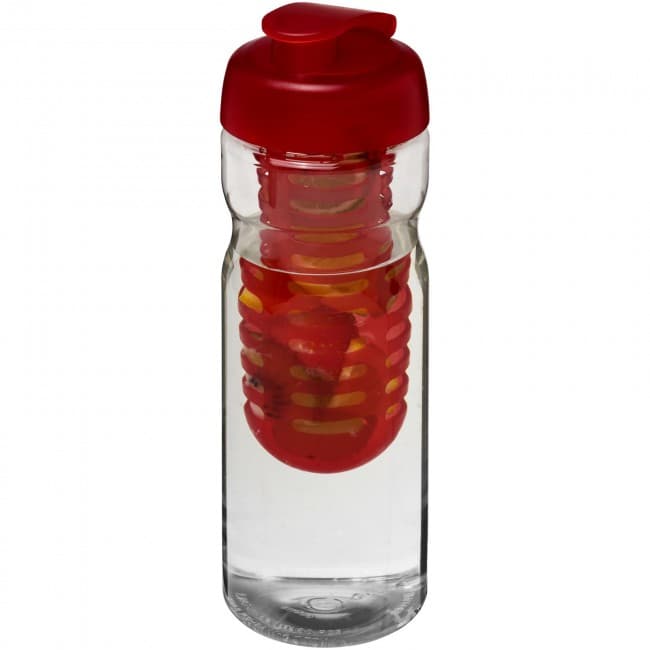 Custom Printed H2O Base® 650 ml flip lid sport bottle & infuser - Image 6