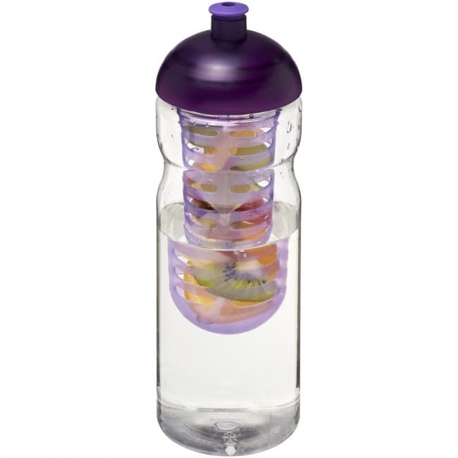 Custom Printed H2O Base® 650 ml dome lid sport bottle & infuser - Image 1