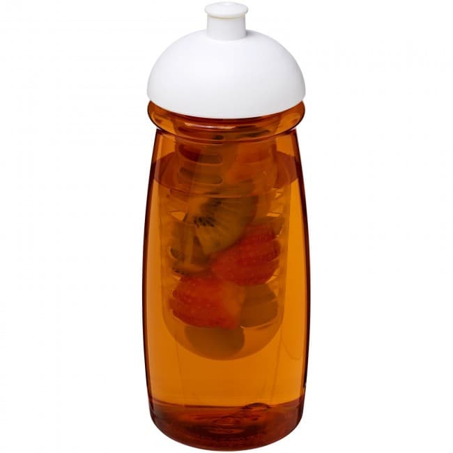 Custom Printed H2O Pulse® 600 ml dome lid sport bottle & infuser - Image 3