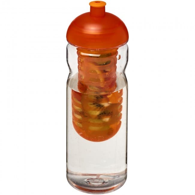 Custom Printed H2O Base Tritan? 650 ml dome lid bottle & infuser - Image 3