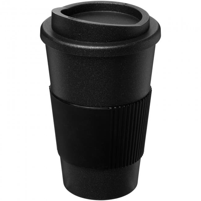 Custom Printed Americano Midnight Grip Insulated Tumbler 350ml - Image 2