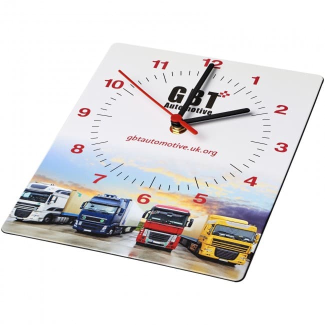 Custom Printed Brite-Clock® rectangular wall clock - Image 2