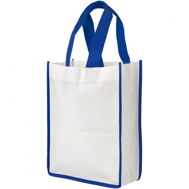 Custom Printed Contrast small non-woven shopping tote bag - Image 4