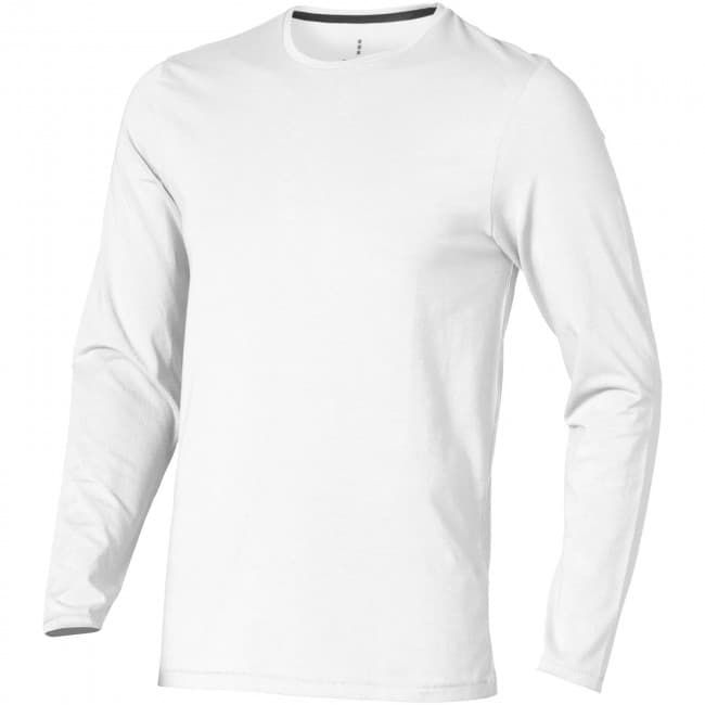 Custom Printed Ponoka long sleeve men's organic t-shirt - Image 5