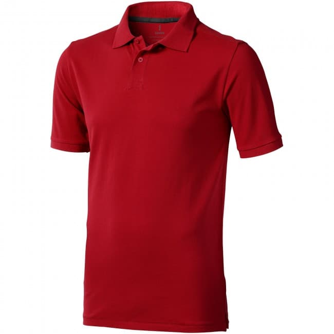 Custom Printed Calgary short sleeve men's polo - Image 2