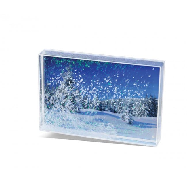 Custom Printed Snow Acrylic Photo Block