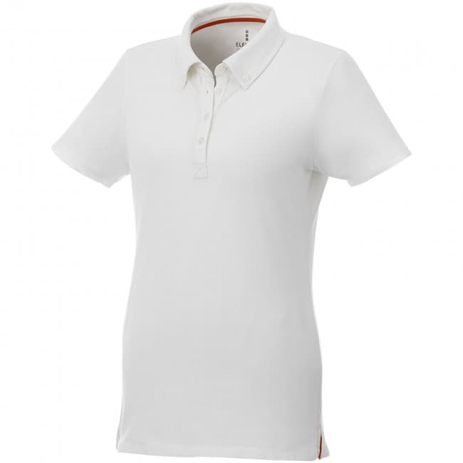 Custom Printed Atkinson short sleeve button-down women's polo - Image 6