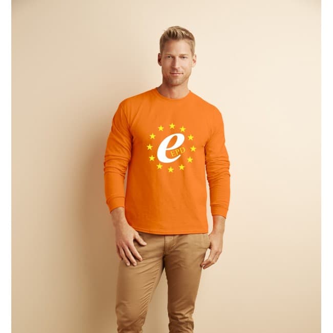 Branded Gildan Ultra Cotton Long Sleeve T-Shirt